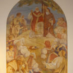 Nástenná maľba vo farskom kostole v Uníne