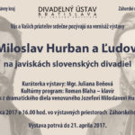 J. M. Hurban a Ľ. Štúr na javiskách slovenských divadiel, 24.3.2017 pozvánka