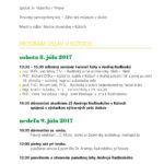 Oslavy Andrej Radlinský – 8. a 9. júla 2017 v Kútoch – pozvánka