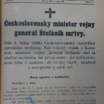 Sadenie Lipy slobody a smrť M. R. Štefánika 4.5.1919