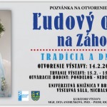 Ľudový odev na Záhorí, Univerzitná knižnica Bratislava, 14.2. – 15.3.2019 – pozvánka
