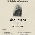 Spomienková slávnosť – 170. výročie úmrtia Jána Hollého, 28.4.2019