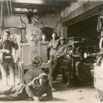 Čáry 1930. Strojárska dielňa montáže a opravy mlynských strojov