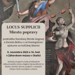 Locus supplicii, prednáška 9.11.2023 – pozvánka